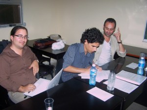 foto, tribunal de tesis de master