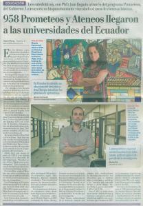 entrevista en El Comercio