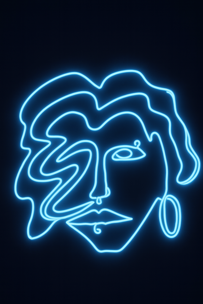 Rostro azul I · Martín Oller Alonso